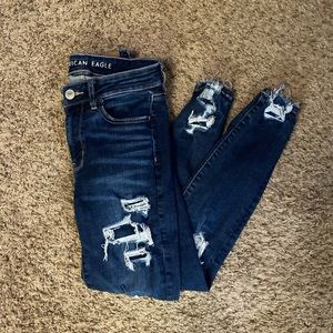 American Eagle distressed skinny jeans